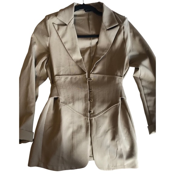 Pretty little thing blazer corset jacket professional work siren office - Picture 4 of 7